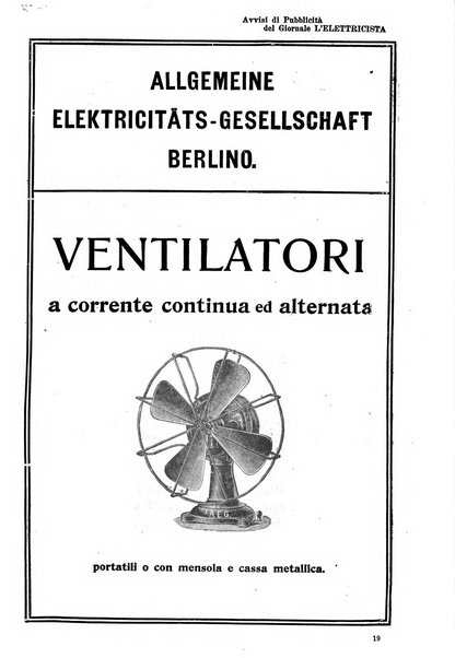 L'elettricista rivista mensile di elettrotecnica