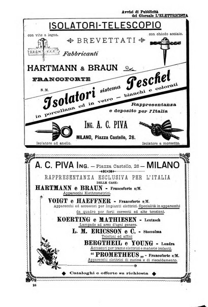 L'elettricista rivista mensile di elettrotecnica