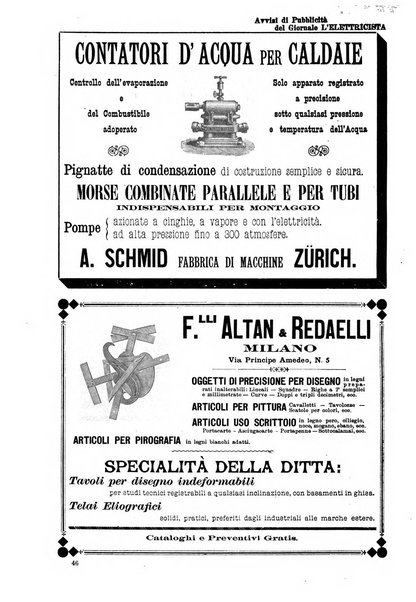 L'elettricista rivista mensile di elettrotecnica