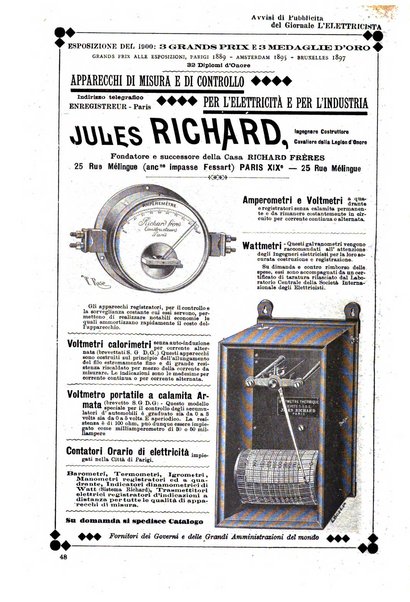 L'elettricista rivista mensile di elettrotecnica