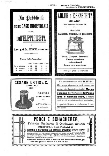 L'elettricista rivista mensile di elettrotecnica