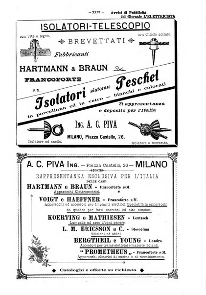 L'elettricista rivista mensile di elettrotecnica