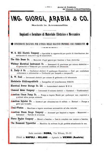 L'elettricista rivista mensile di elettrotecnica