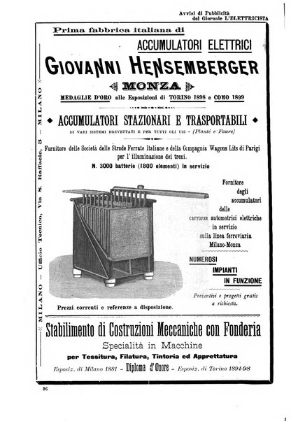 L'elettricista rivista mensile di elettrotecnica