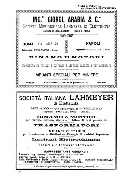 L'elettricista rivista mensile di elettrotecnica