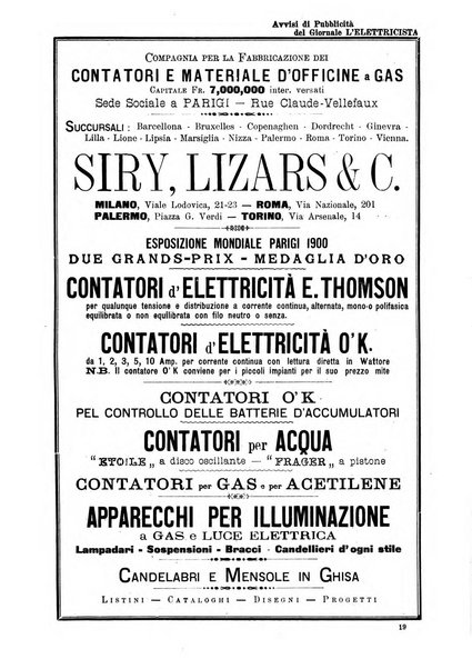 L'elettricista rivista mensile di elettrotecnica