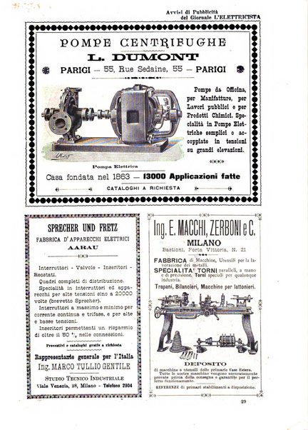 L'elettricista rivista mensile di elettrotecnica