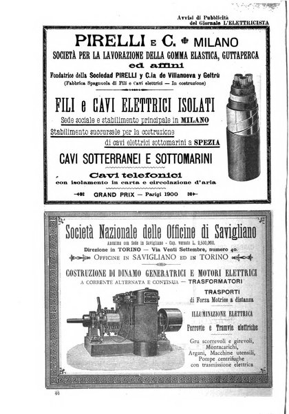 L'elettricista rivista mensile di elettrotecnica