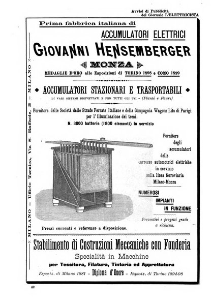 L'elettricista rivista mensile di elettrotecnica