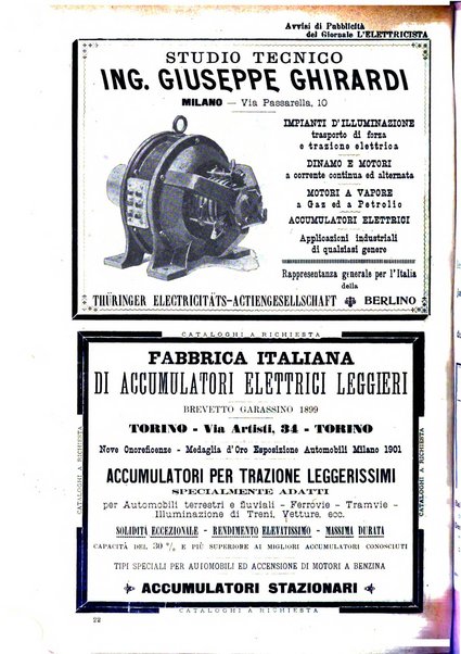 L'elettricista rivista mensile di elettrotecnica