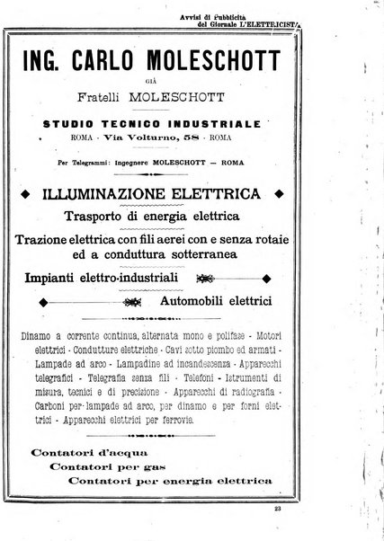 L'elettricista rivista mensile di elettrotecnica