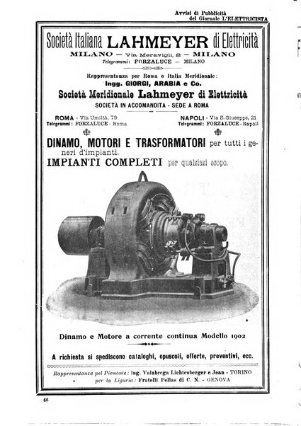 L'elettricista rivista mensile di elettrotecnica