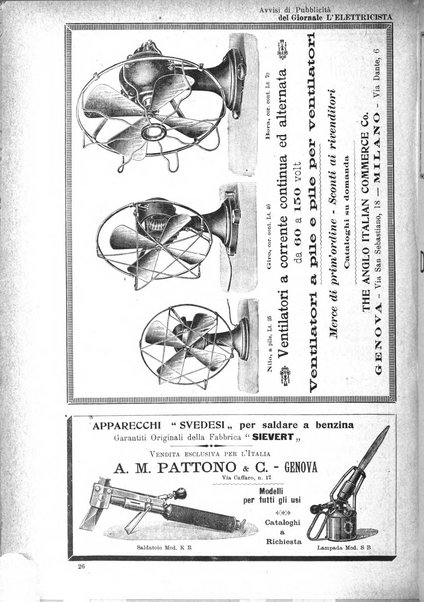 L'elettricista rivista mensile di elettrotecnica