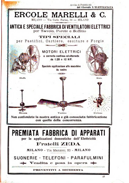 L'elettricista rivista mensile di elettrotecnica