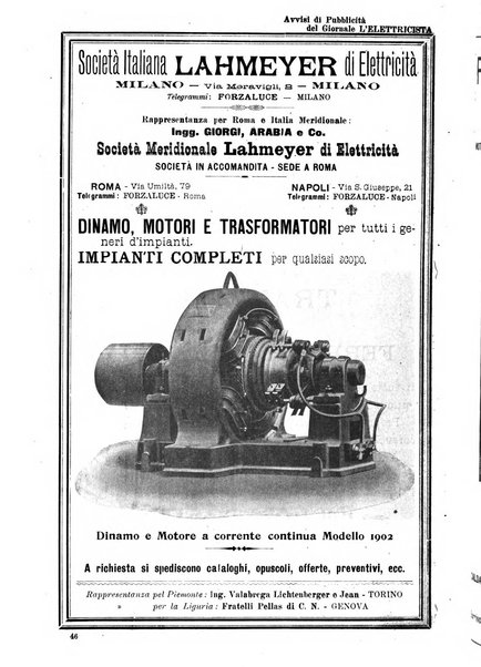 L'elettricista rivista mensile di elettrotecnica