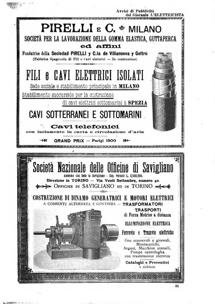 L'elettricista rivista mensile di elettrotecnica