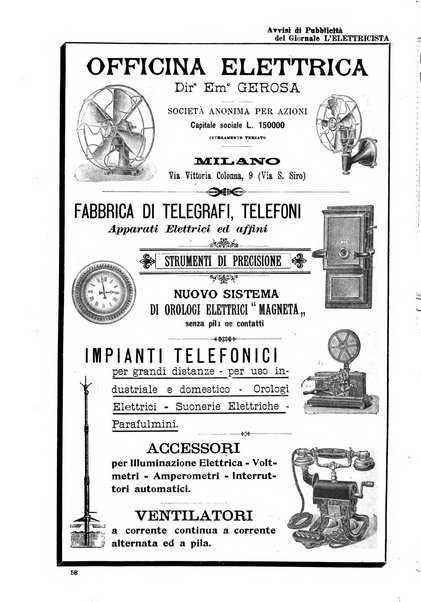 L'elettricista rivista mensile di elettrotecnica