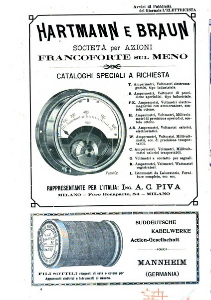 L'elettricista rivista mensile di elettrotecnica