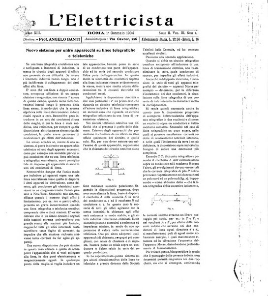 L'elettricista rivista mensile di elettrotecnica