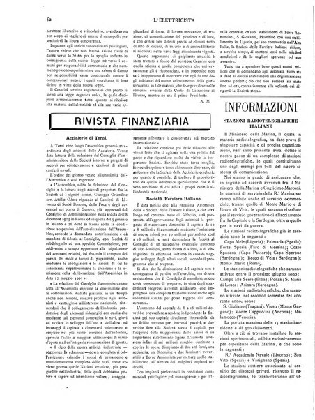 L'elettricista rivista mensile di elettrotecnica