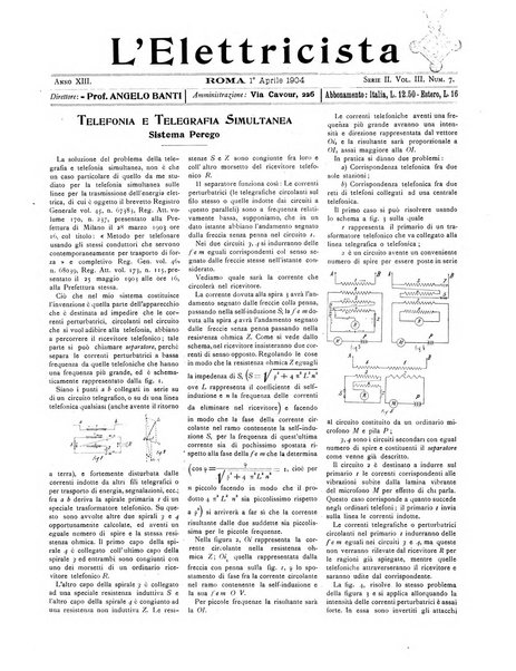 L'elettricista rivista mensile di elettrotecnica