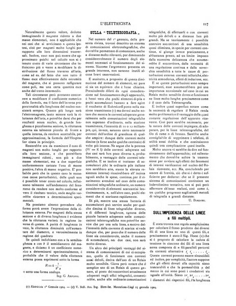 L'elettricista rivista mensile di elettrotecnica