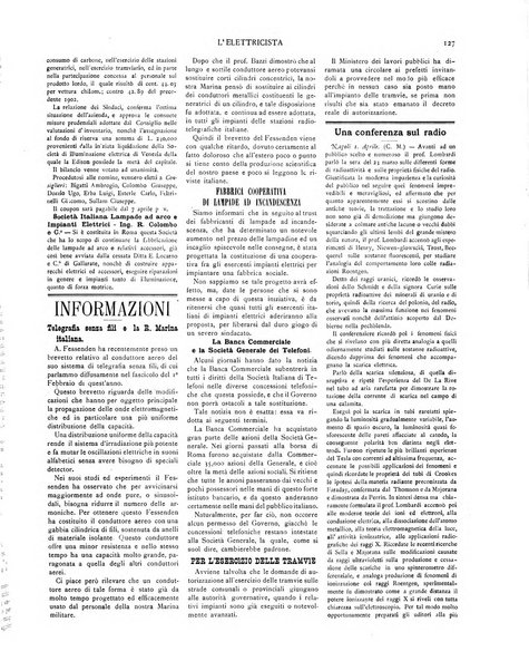 L'elettricista rivista mensile di elettrotecnica