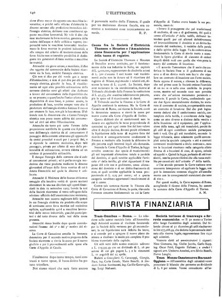 L'elettricista rivista mensile di elettrotecnica