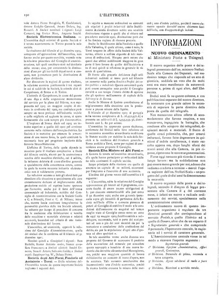 L'elettricista rivista mensile di elettrotecnica