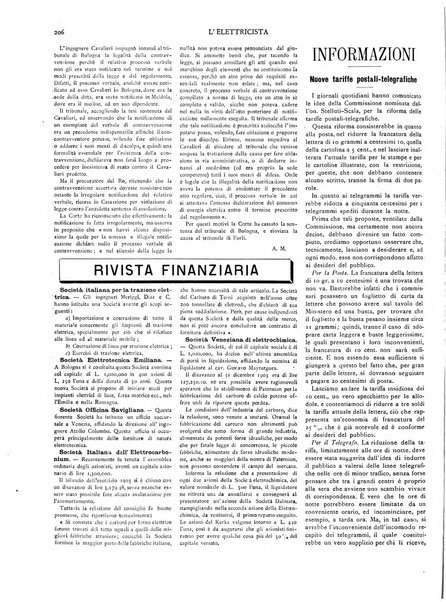 L'elettricista rivista mensile di elettrotecnica