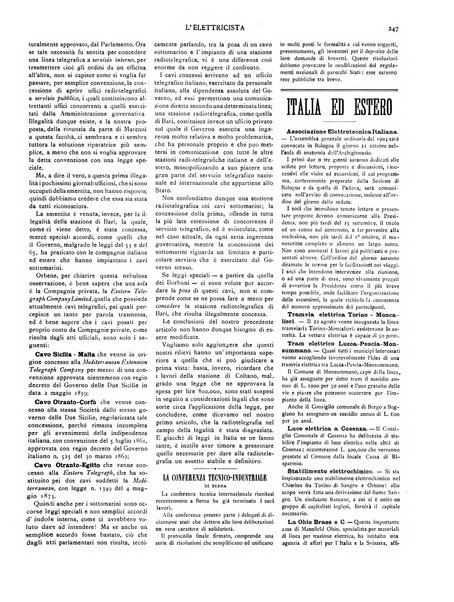 L'elettricista rivista mensile di elettrotecnica