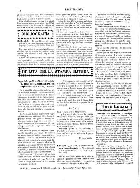 L'elettricista rivista mensile di elettrotecnica