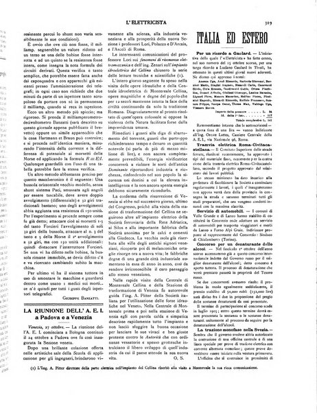 L'elettricista rivista mensile di elettrotecnica