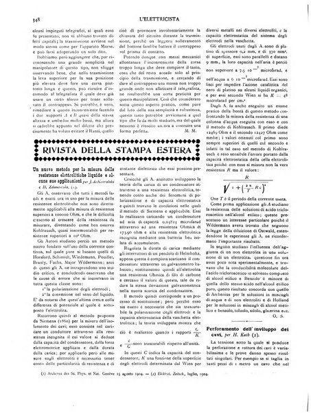 L'elettricista rivista mensile di elettrotecnica