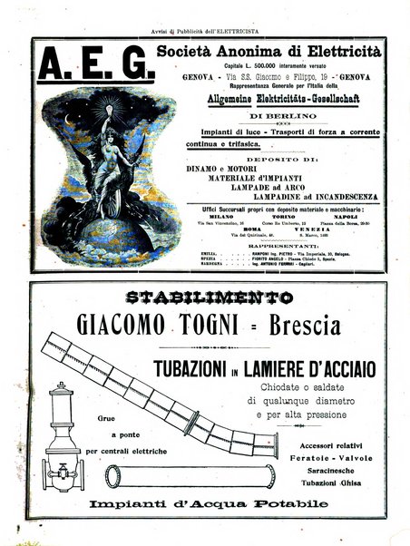 L'elettricista rivista mensile di elettrotecnica