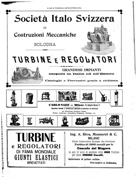 L'elettricista rivista mensile di elettrotecnica