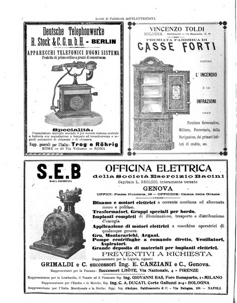 L'elettricista rivista mensile di elettrotecnica