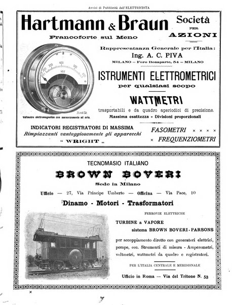 L'elettricista rivista mensile di elettrotecnica