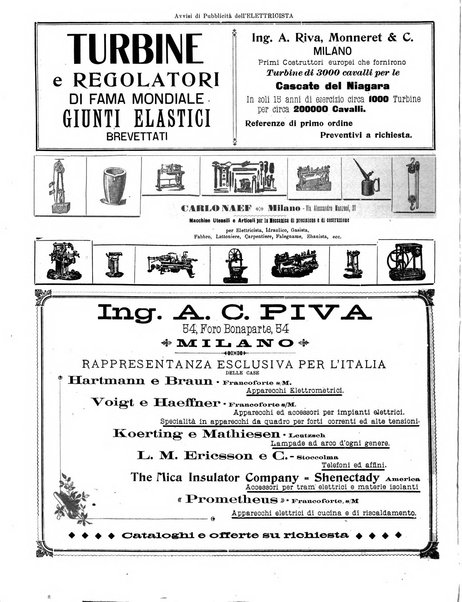 L'elettricista rivista mensile di elettrotecnica