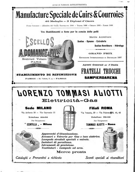 L'elettricista rivista mensile di elettrotecnica