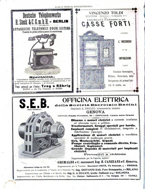 L'elettricista rivista mensile di elettrotecnica