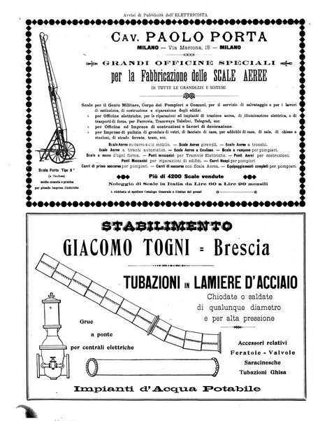 L'elettricista rivista mensile di elettrotecnica