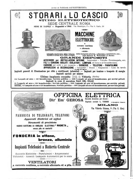 L'elettricista rivista mensile di elettrotecnica