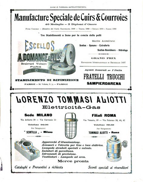 L'elettricista rivista mensile di elettrotecnica