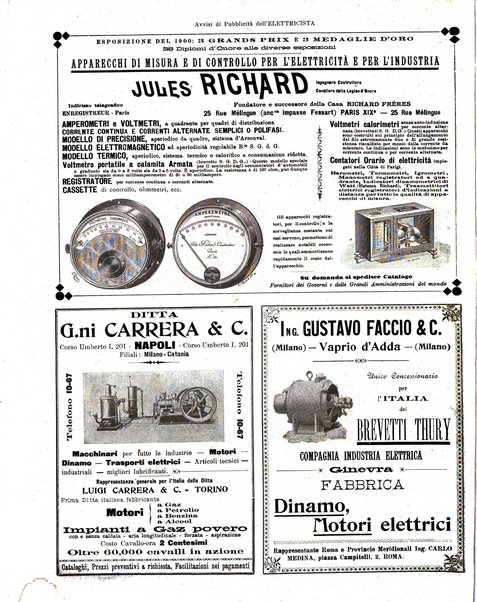 L'elettricista rivista mensile di elettrotecnica