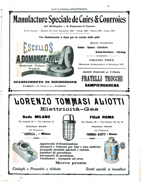 L'elettricista rivista mensile di elettrotecnica