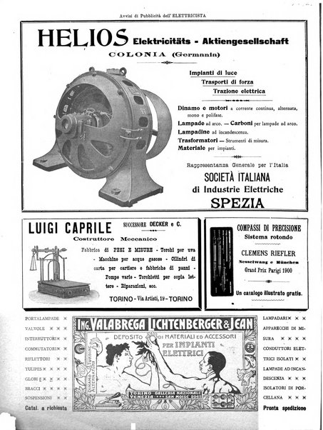 L'elettricista rivista mensile di elettrotecnica