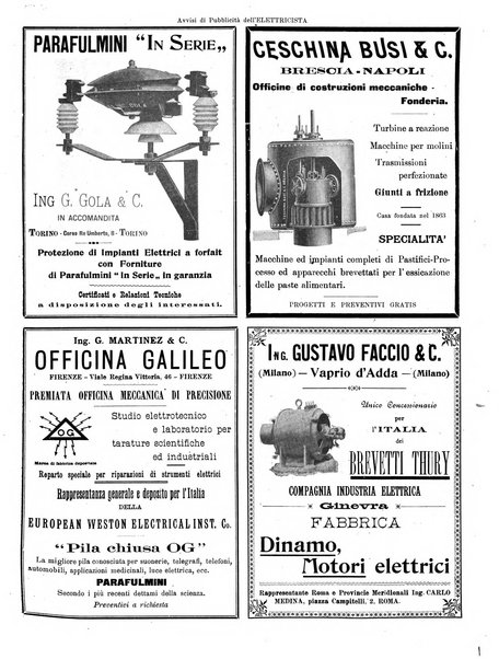 L'elettricista rivista mensile di elettrotecnica