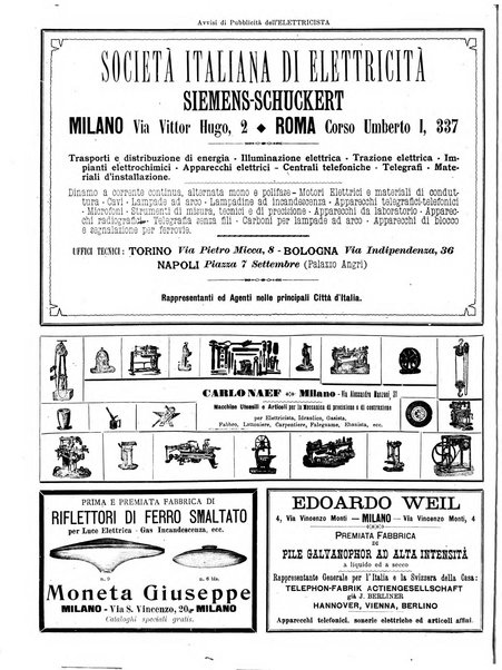 L'elettricista rivista mensile di elettrotecnica