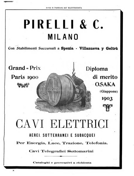 L'elettricista rivista mensile di elettrotecnica